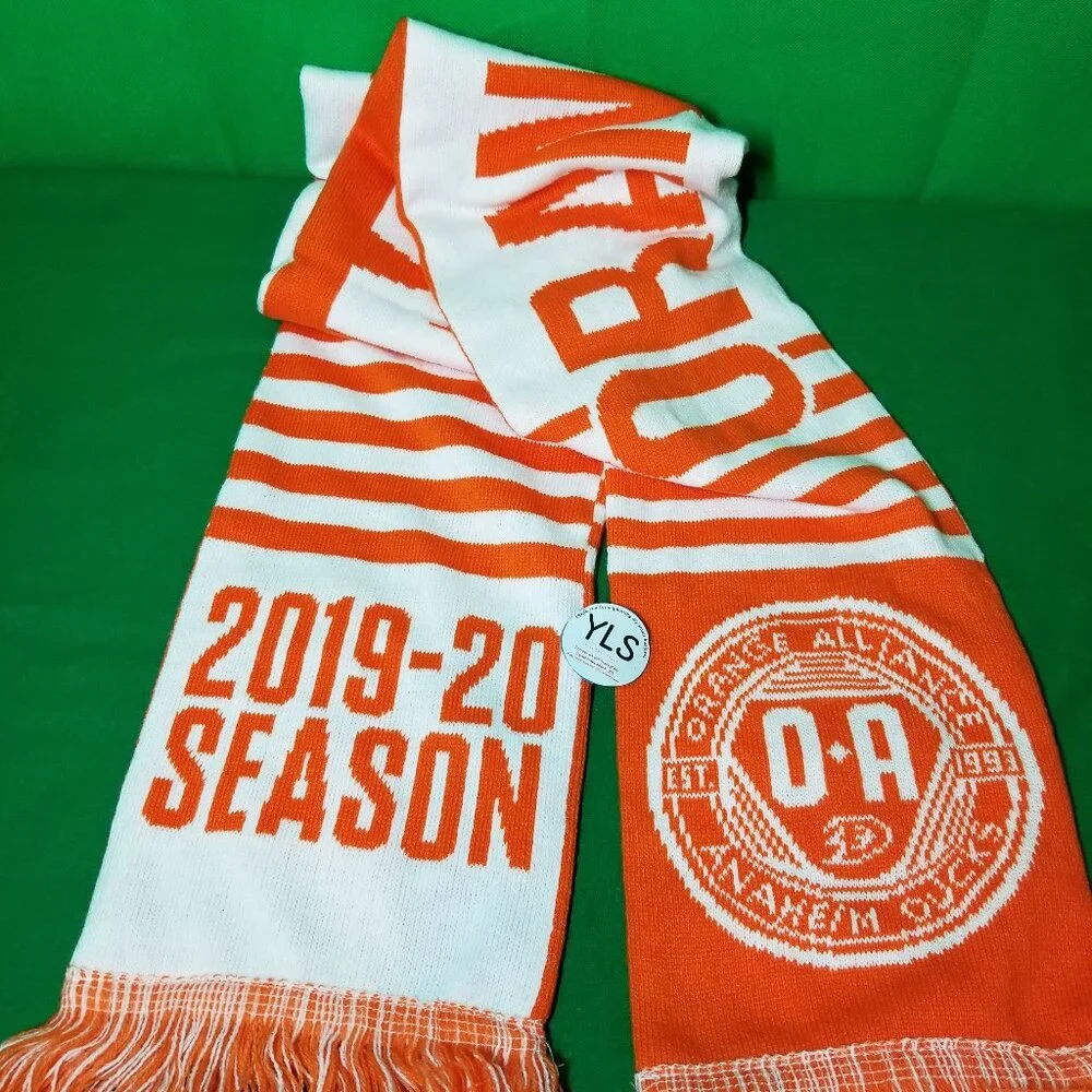 Anaheim Ducks Orange Alliance 2019-20 Season Ticket Holder Scarf EUC